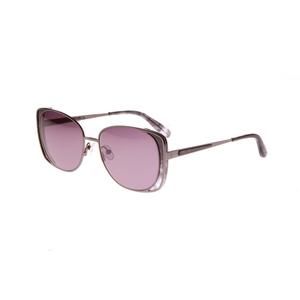 New GISSELLE Eyewear Dark Gunmetal CLOVER Sunglasses with Grey Lenses 55/16/145